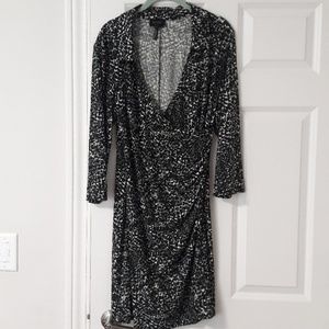 NEW Faux wrap midi dress by Laundy. Size 12.